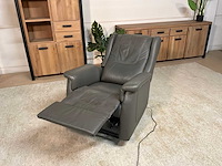 Michigan draaibare electrische leren relaxfauteuil - afbeelding 5 van  14