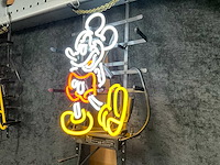 Mickey mouse glas neon decoratie - afbeelding 1 van  2