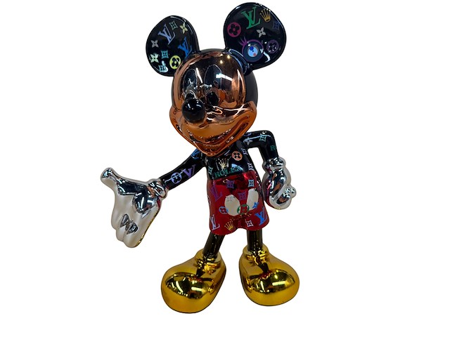Mickey mouse, lior24, zwart / rood / goud / roségoud en zilver - afbeelding 1 van  4