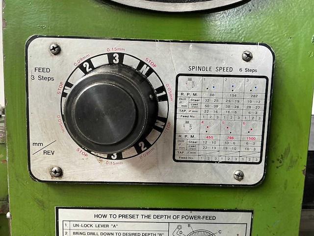 Microcut - 1995 - tpr-820a - radiaalboormachine - afbeelding 12 van  13