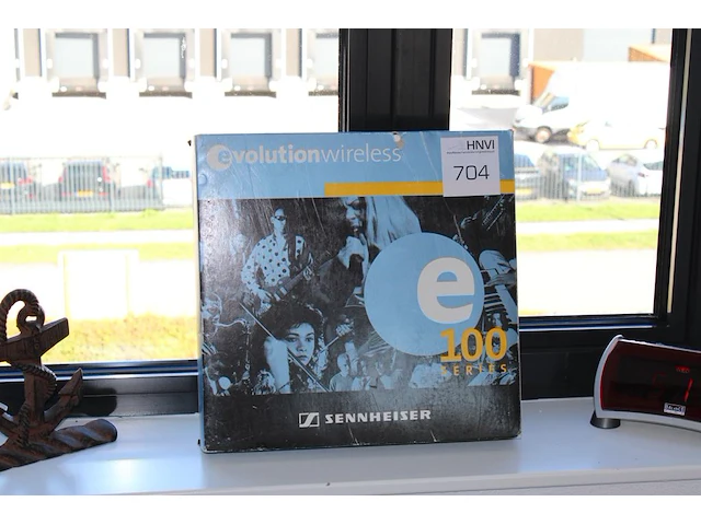 Microfoon headset sennheiser 100 met zender en ontvanger - afbeelding 1 van  2