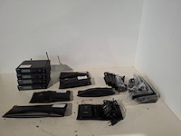 Microfoonset, shure, 4x slx4 met beltpack, 1x handheld en accesoires - afbeelding 1 van  7