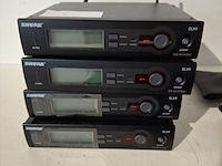 Microfoonset, shure, 4x slx4 met beltpack, 1x handheld en accesoires - afbeelding 2 van  7