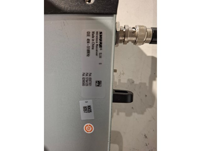 Microfoonset, shure, 4x slx4 met beltpack, 1x handheld en accesoires - afbeelding 3 van  7