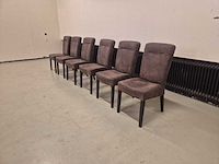 Microleer - eetkamer - stoelen - dining chair (6x) - afbeelding 2 van  8