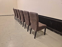 Microleer - eetkamer - stoelen - dining chair (6x) - afbeelding 4 van  8