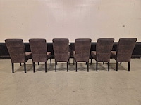 Microleer - eetkamer - stoelen - dining chair (6x) - afbeelding 5 van  8