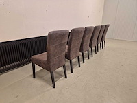 Microleer - eetkamer - stoelen - dining chair (6x) - afbeelding 6 van  8