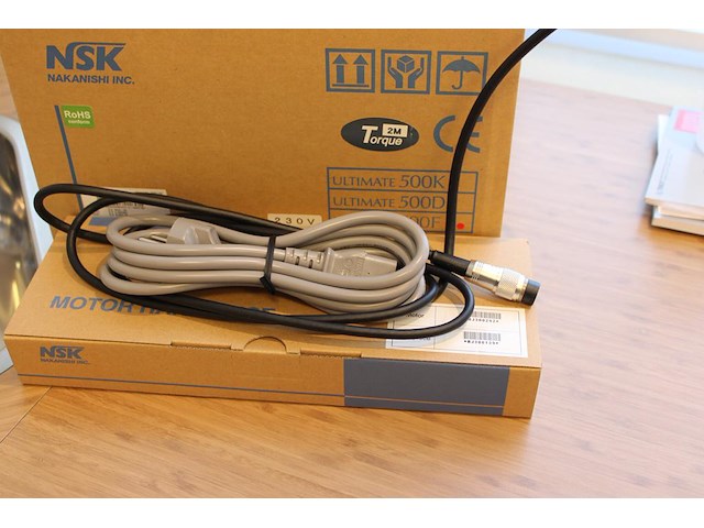 Micromotor nsk ultimate 500 f met handheld. max 40.000 toeren / minuut. nieuw in doos. - afbeelding 4 van  4