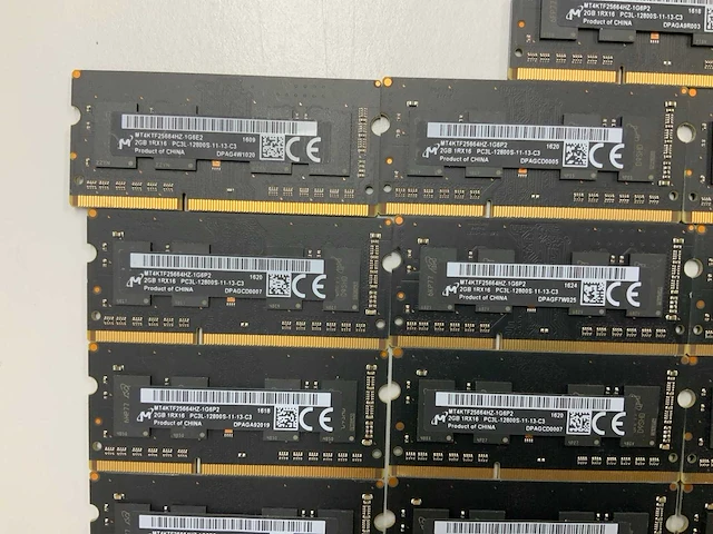Micron technology/sk hynix 250gb(125x 2gb 1rx16) pc3l-12800s-11-13-c3 so-dimm sticks - afbeelding 4 van  5
