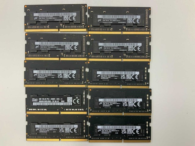 Micron technology/sk hynix 60gb(15x 4gb 1rx16) ddr4 so-dimm 2666mhz sticks - afbeelding 3 van  3