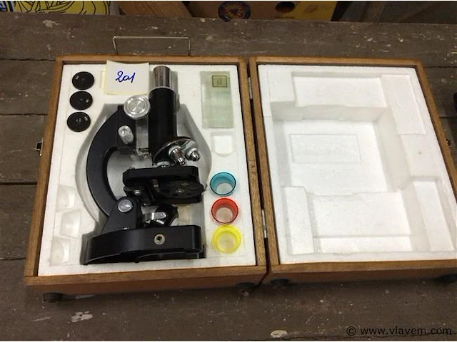 Microscoop in box - afbeelding 1 van  5