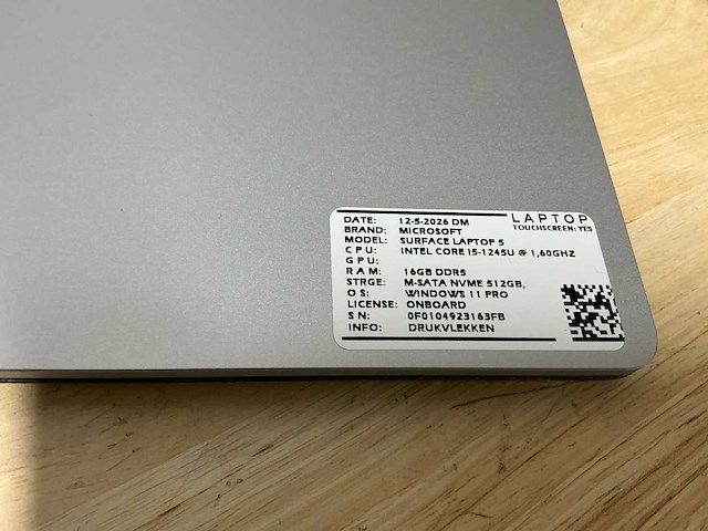 Microsoft - surface laptop 5(i5-gen12) - laptop - afbeelding 7 van  7