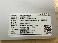 Microsoft - surface laptop 5(i5-gen12) - laptop - afbeelding 7 van  7