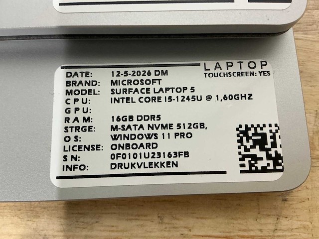 Microsoft - surface laptop 5(i5-gen12) - laptops (2x) - afbeelding 7 van  9