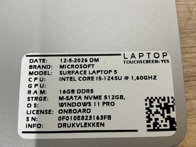 Microsoft - surface laptop 5(i5-gen12) - laptops (2x) - afbeelding 8 van  9