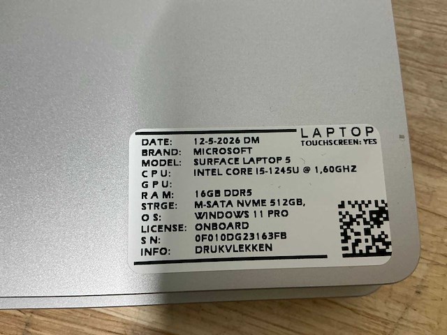Microsoft - surface laptop 5(i5-gen12) - laptops (2x) - afbeelding 7 van  8