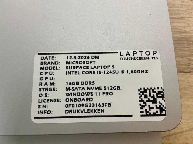 Microsoft - surface laptop 5(i5-gen12) - laptops (2x) - afbeelding 8 van  8