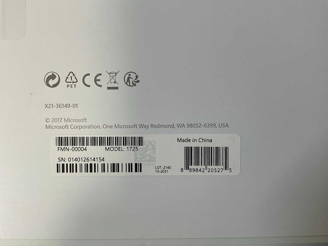 Microsoft surface (1725), type cover black for surface pro keyboard (new) (21x) - afbeelding 5 van  5