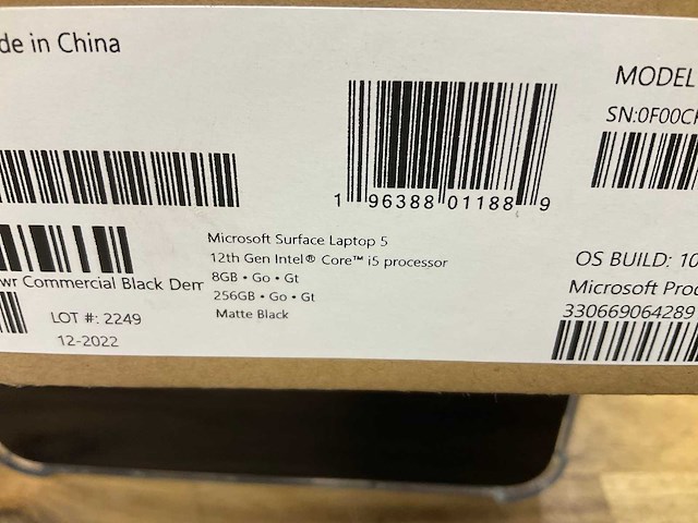 Microsoft surface 5 12th generation laptop - afbeelding 2 van  3