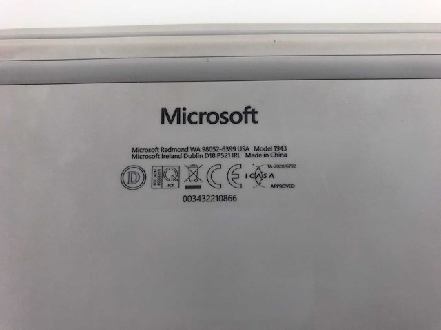 Microsoft surface go 12.4”, core(tm) i5 10th gen, 4 gb ram, 64 gb emmc laptop - afbeelding 7 van  7