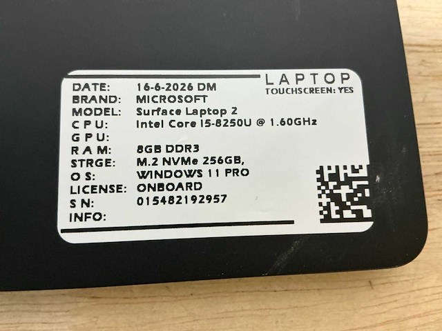 Microsoft surface laptop 2 laptop (2x) - afbeelding 8 van  8