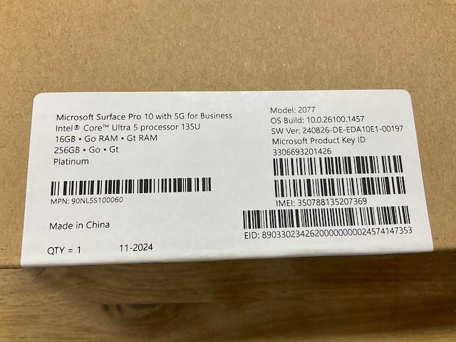 Microsoft surface pro 10 with 5g for business ablet - afbeelding 3 van  3