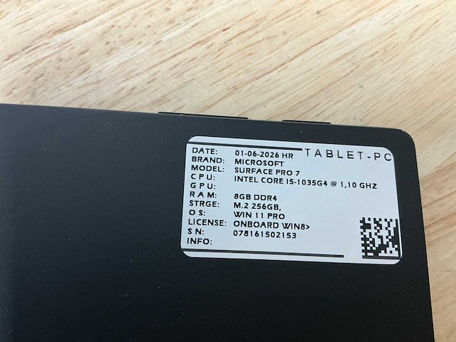 Microsoft surface pro 7 tablet - afbeelding 10 van  10