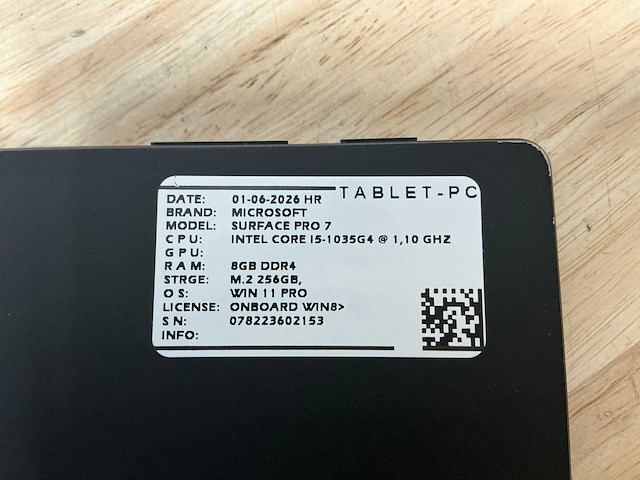 Microsoft surface pro 7 tablet - afbeelding 2 van  8