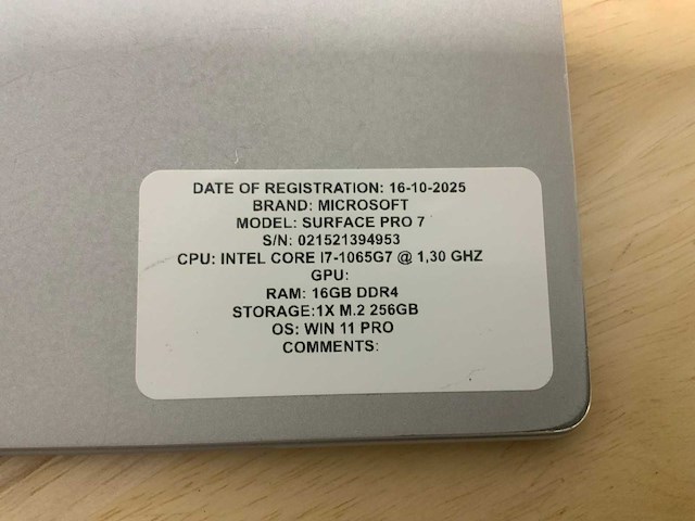 Microsoft surface pro 7(i7) tablet - afbeelding 10 van  10