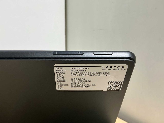 Microsoft surface pro 9(i7-gen12) tablet - afbeelding 9 van  11