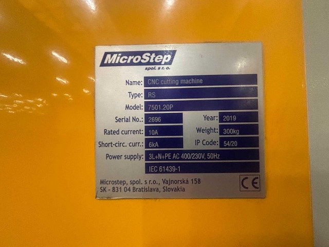 Microstep - 2019 - mastercut-x 7501.20p - plasmasnijmachine - afbeelding 43 van  45