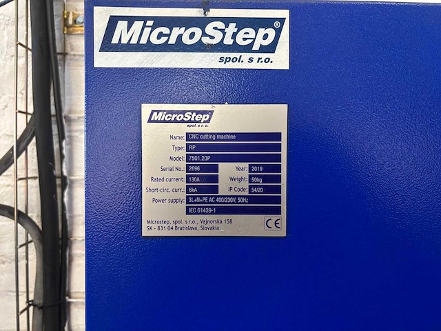 Microstep - 2019 - mastercut-x 7501.20p - plasmasnijmachine - afbeelding 44 van  45
