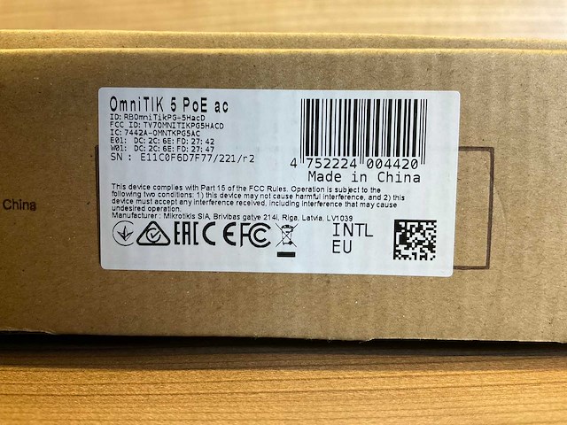 Microtik omnitik routerboard 5 poe - afbeelding 4 van  4