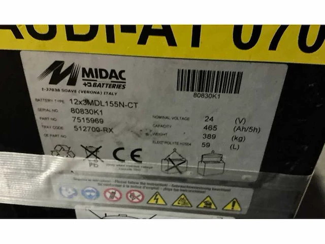 Midac - 12x3mdl155n-ct - batterij - afbeelding 6 van  6