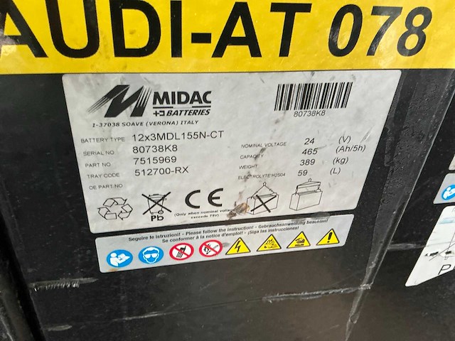 Midac 12x3mdl155n-ct batterij (3x) - afbeelding 2 van  3