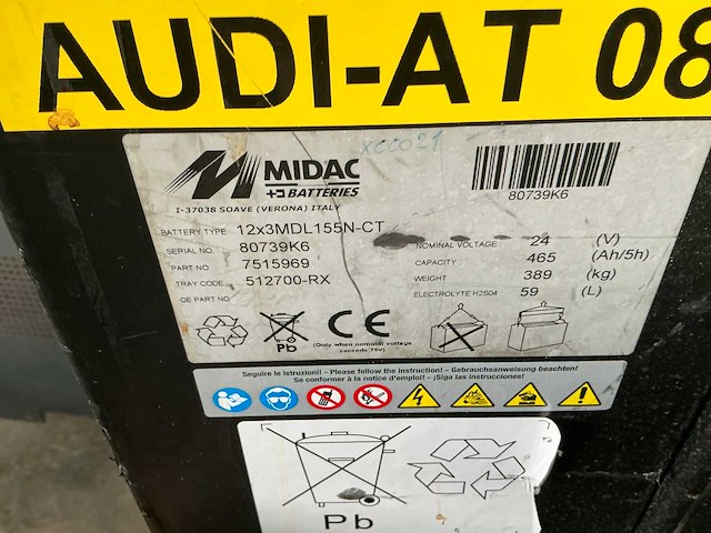 Midac 12x3mdl155n-ct batterij (3x) - afbeelding 2 van  3