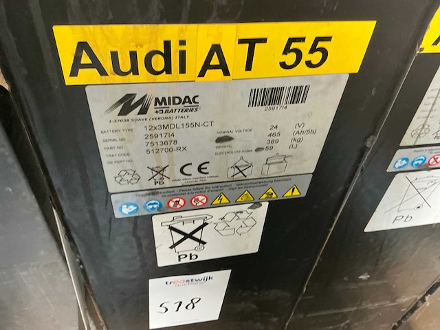 Midac 12x3mdl155n-ct batterij (3x) - afbeelding 2 van  4