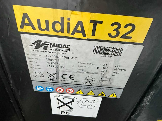 Midac 12x3mdl155n-ct batterij (3x) - afbeelding 3 van  5