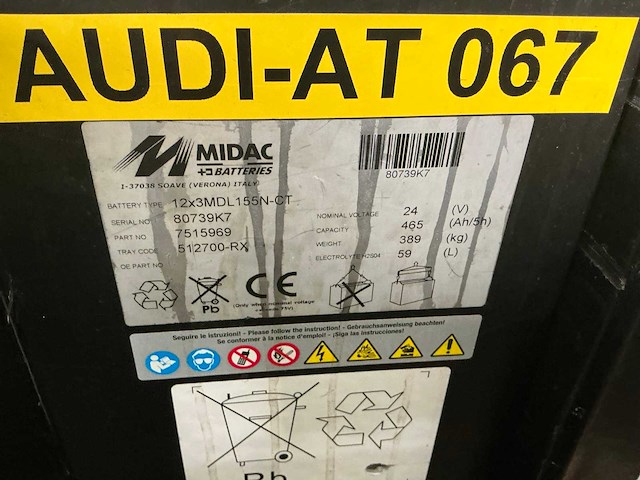 Midac 12x3mdl155n-ct batterij (3x) - afbeelding 3 van  4