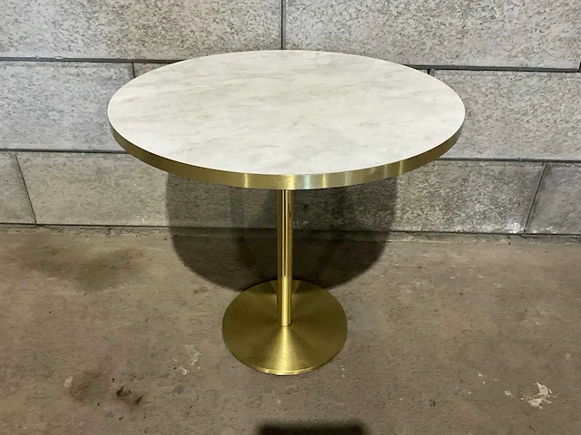Middelhoge restauranttafel ø 100 cm (4x) - afbeelding 1 van  4