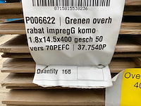 Midden europees grenen - overhangend rabatdeel 4000x145x18mm (124x) - afbeelding 8 van  8