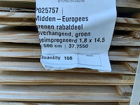 Midden europees grenen - overhangend rabatdeel 5000x145x18mm (168x) - afbeelding 4 van  5