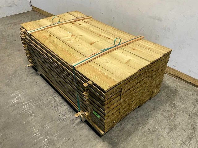 Midden-europees vuren plank fijnbezaagd 179,5x20x1,9 cm (160x) - afbeelding 2 van  8