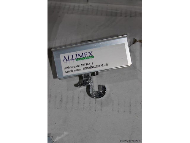 Midden klem alu - 100 stuks - afbeelding 2 van  3