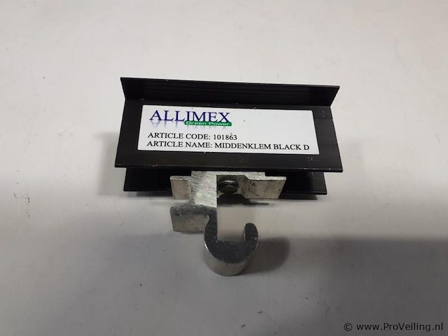 Middenklem d zwart black d - partij - ca. 100 stuks - afbeelding 2 van  4