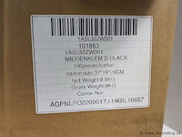 Middenklem d zwart black d - partij - ca. 100 stuks - afbeelding 4 van  4