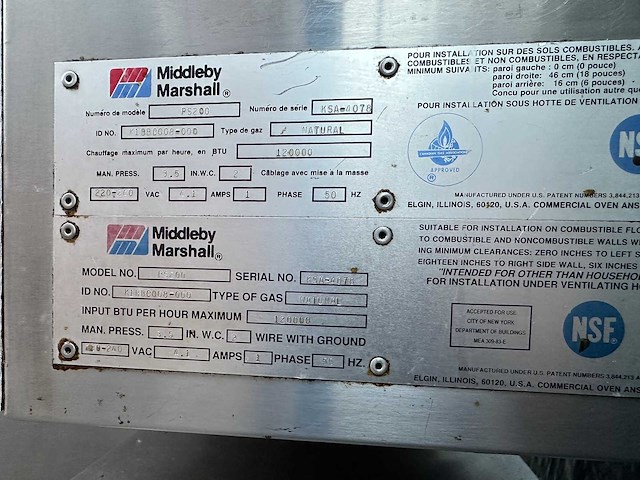 Middleby marshall ps200 pizza-oven - afbeelding 10 van  13