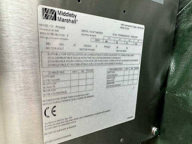 Middleby marshall ps540e pizza-oven - afbeelding 11 van  14
