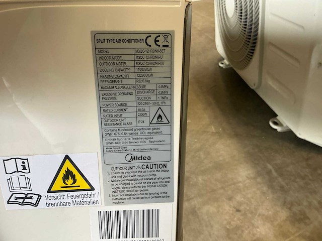 Midea airco’s 2200w (3x) - afbeelding 4 van  13